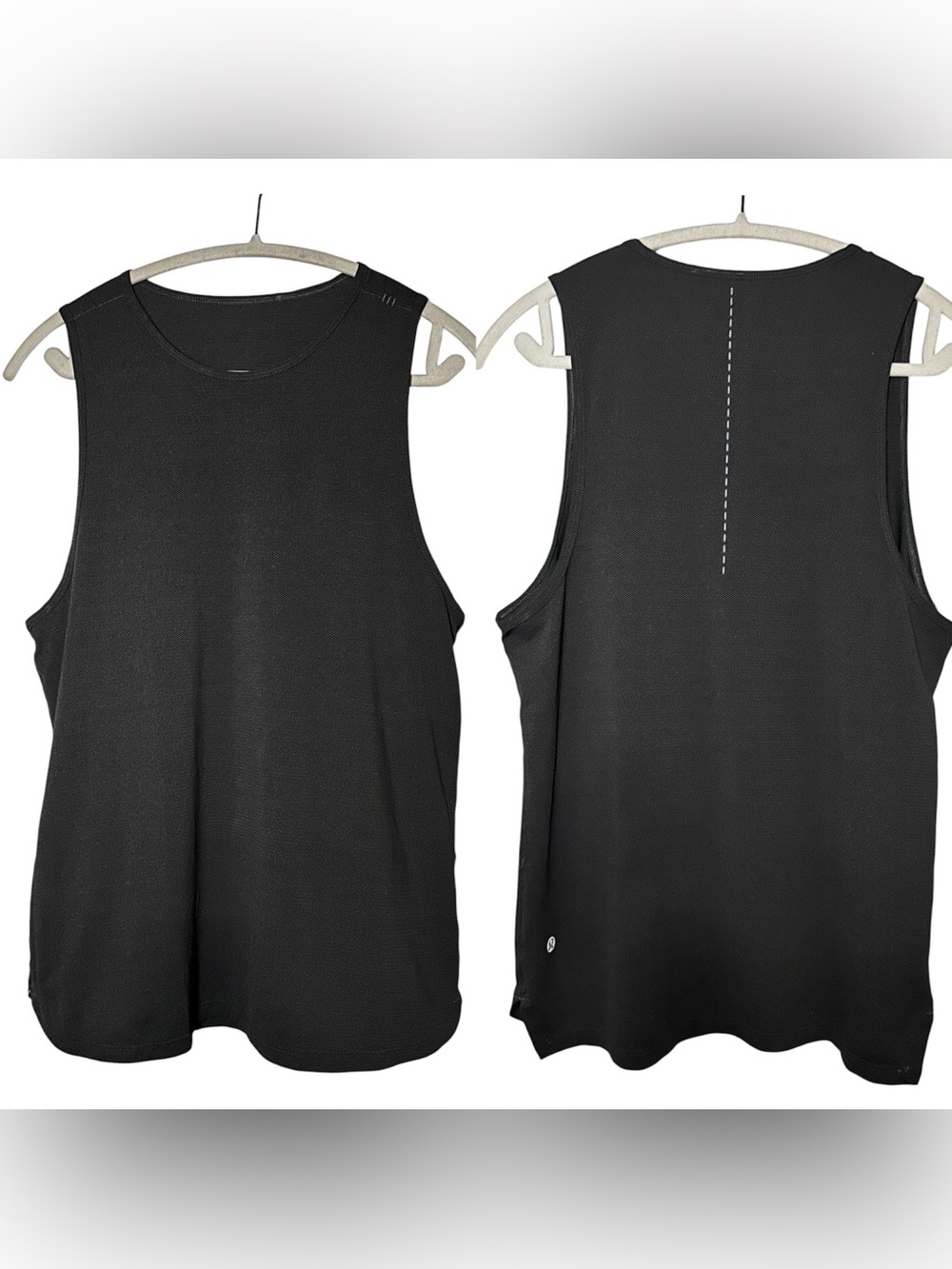 Lululemon Men’s Charcoal Gray Athletic Gym Running Knit Tank Shirt- Small